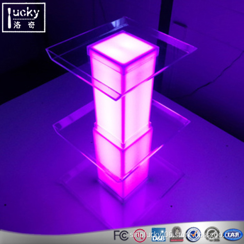 Three Layer Lighting Shelf For Advertising